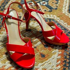 Flirty Coral Heeled Sandels